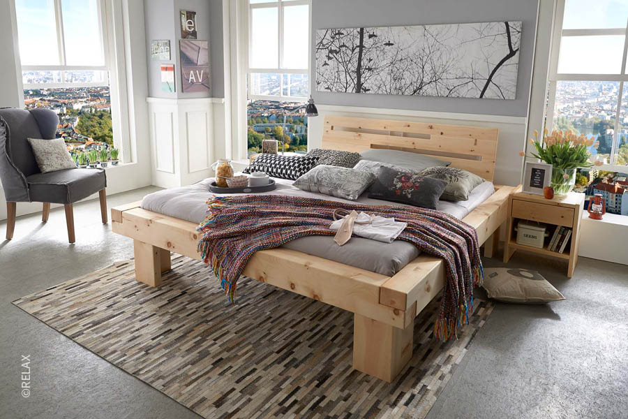 Schlafsystem RELAX 2000 Bettgestell aus Zirbenholz Schlafberatung die schlafdesigner Hamburg