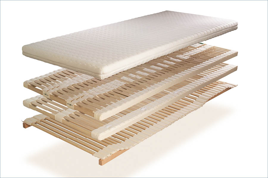 ProNatura Naturschlafsystem biologisches Schlafsystem UltraFlex Trio Schulter extraweiche Schulterzone punktelastisch Lattenrost Matratze die schlafdesigner Hamburg