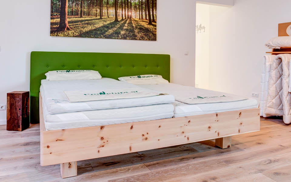Showroom Ausstellungsraum Schlafsysteme Bettensysteme ProNatura RELAX Beratung die schlafdesigner Hamburg